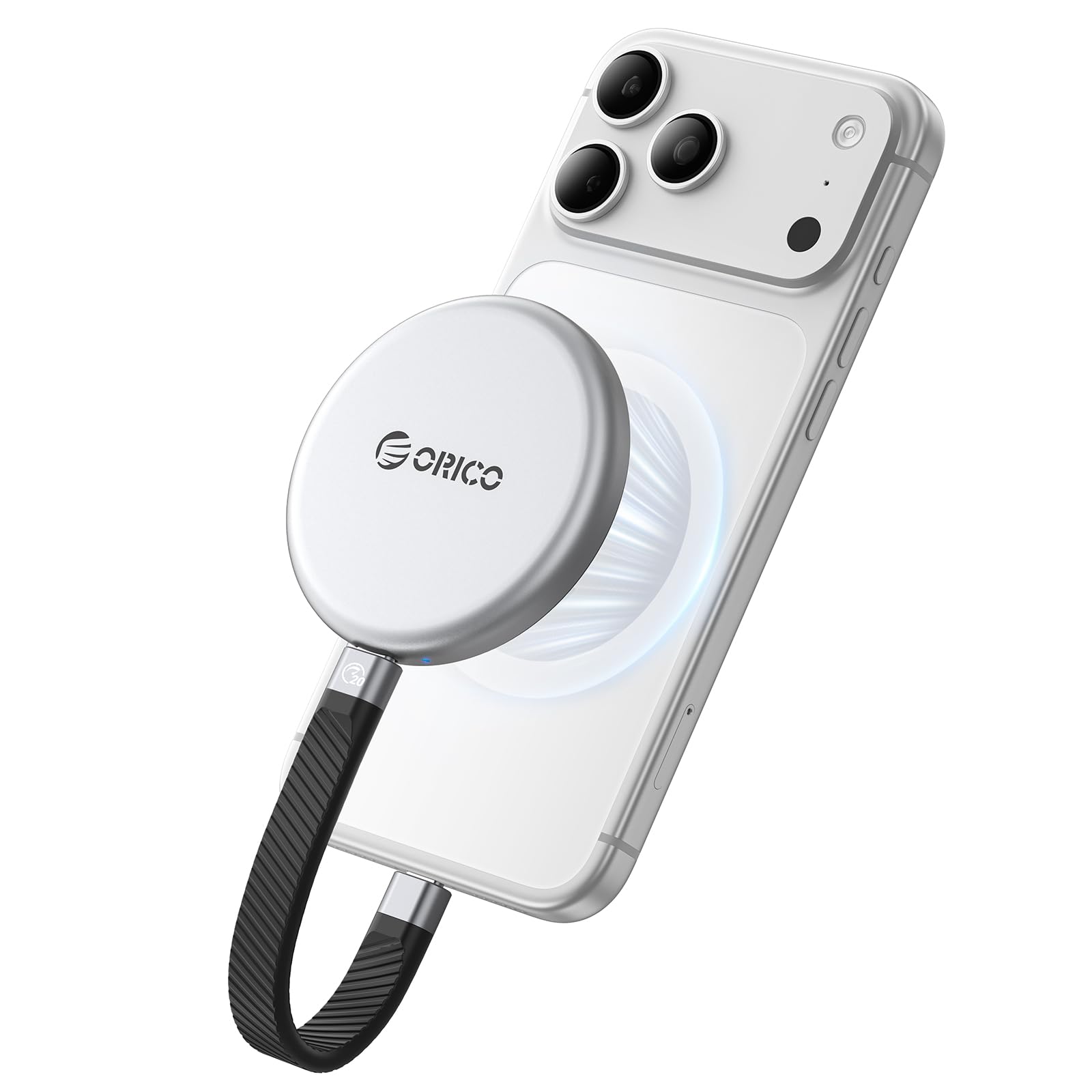 ORICO 2 TB SSD Esterne Magnetica Portatile fino a 2000 MB/s, Hard Disk Esterno SSD Compatibile con MagSafe per Smartphone USB‑C, Ripresa in ProRes con iPhone 17 Pro/Pro Max – KR20mini