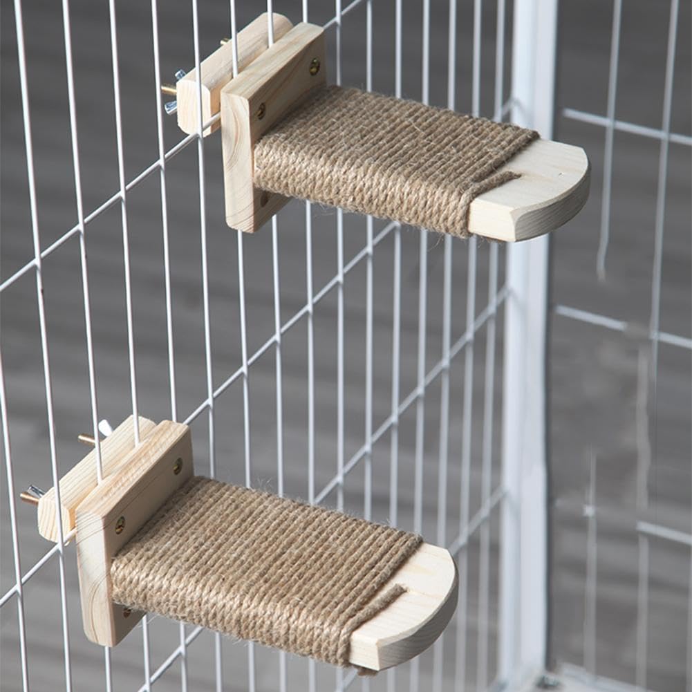 Amazon.co.jp: キャットステップ 猫 階段 猫ケージ用/壁掛け用 木製