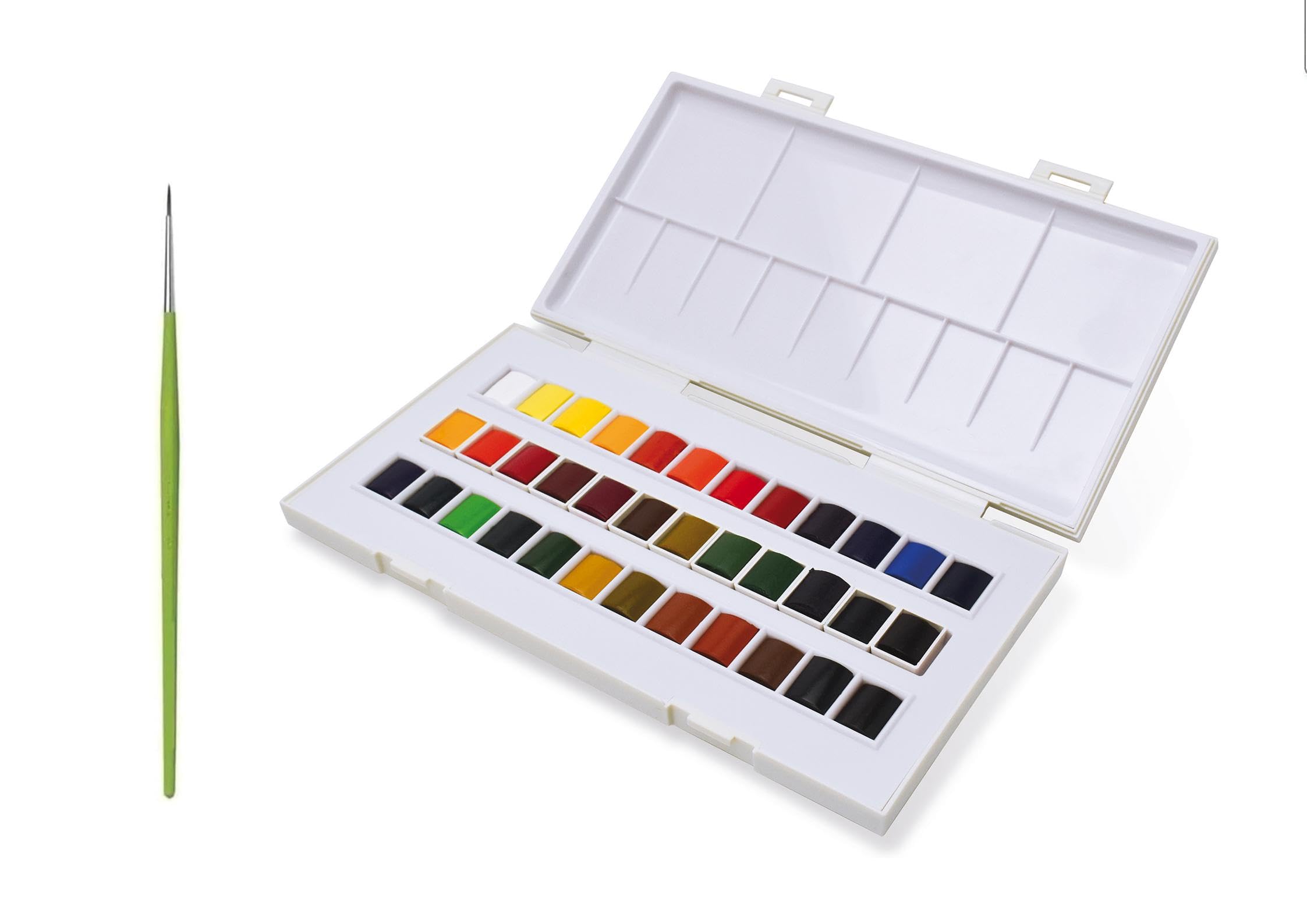 Sennelier Aquarellfarbe, Reisebox, 37 Stück (36 Farben + 1 Pinsel)
