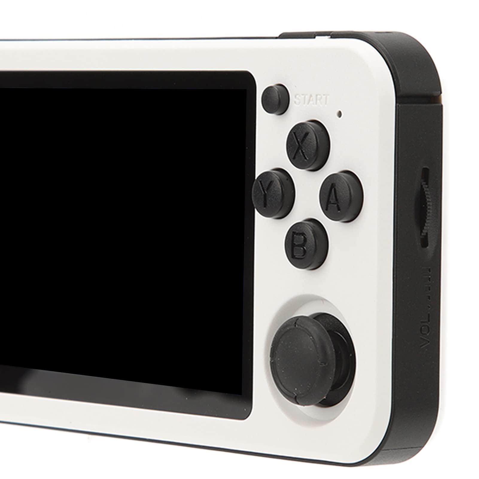 Acouto RG351P Handheld-Spielekonsole Verschiedene Spiele Hochauflösende Retro-Gaming-Maschine 64G Lila Als Unterstützt Spiele Vibrierend Gebaut Viele Dieser Verschiedenen Konsolen Perfekt (White)