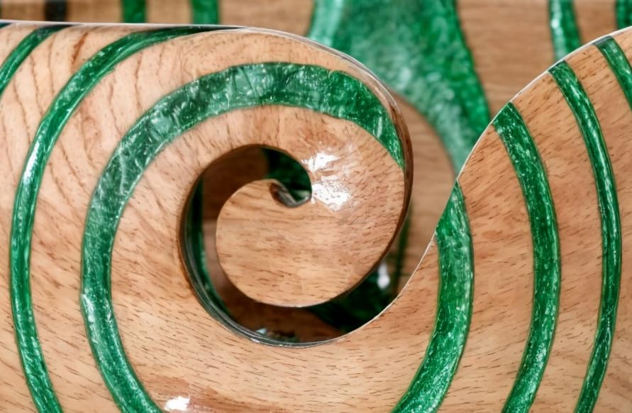 Image of Wooden Yarn Bowl for Knitting Yarn Bowl for Crocheting, Yarn Storage Bowl to Prevent Slipping, Wooden Yarn Holder, Best Gift for Crochet (#Design-1)