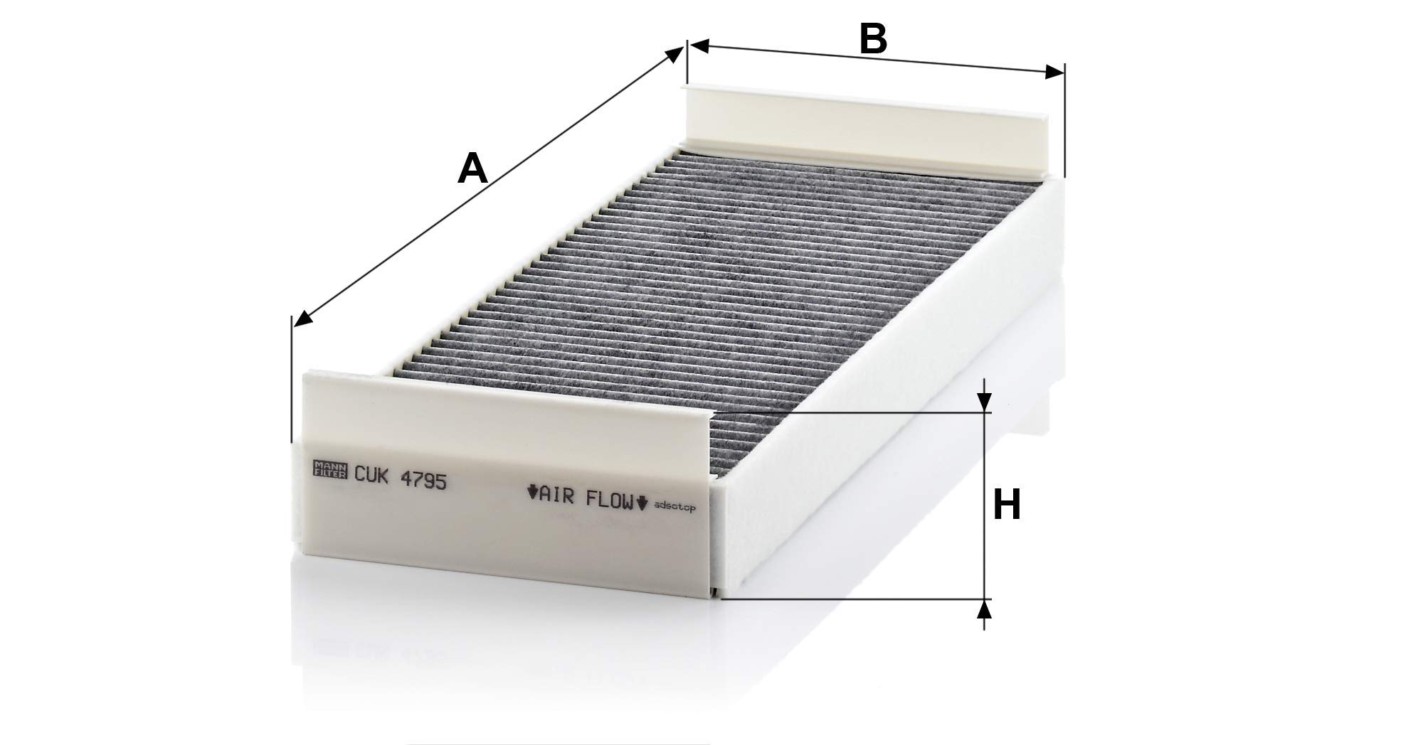 MANN-FILTER CUK 4795 Filtre à air de cabine - POIDS-LOURDS + AUTOBUS