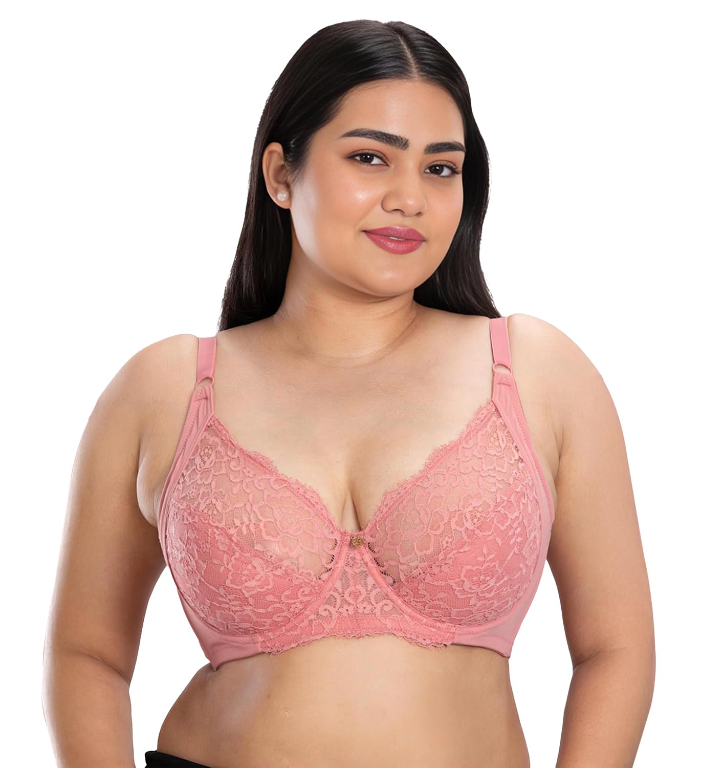 shyaway Seamed Lightly Padded Wired Lace Bra-picture-22