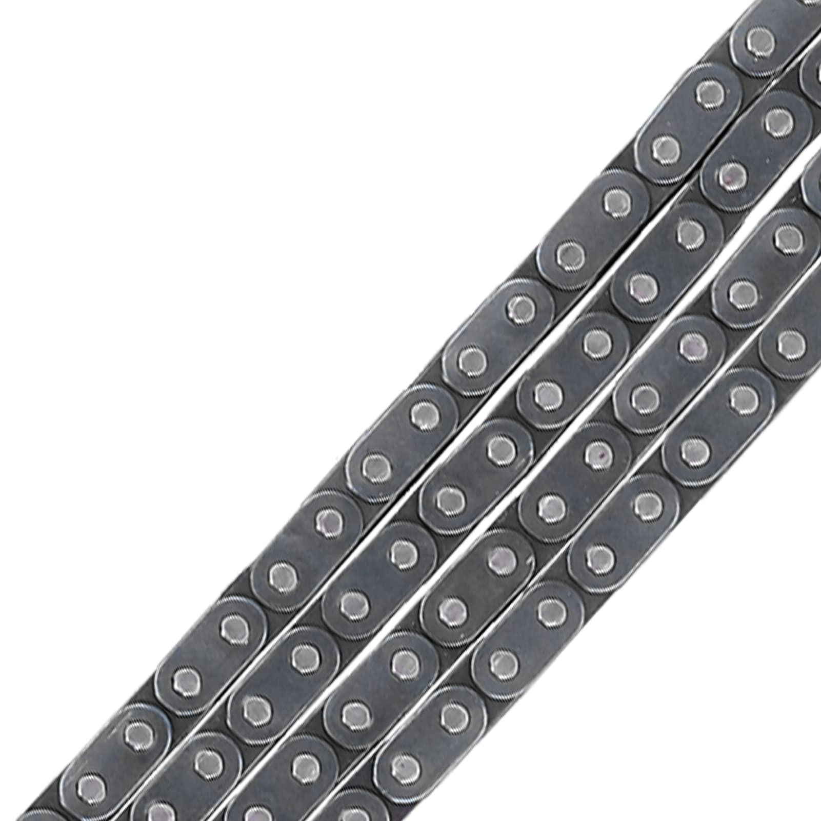 Chaîne d'entraînement 150 maillons, haute résistance, résistante à la rouille, chaîne de rechange durable pour mini PIT Pocket Quad Dirt Bike ATV 43, 47, 49, noir 600 mm