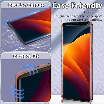 [2 Pack] Galaxy S9 Privacy Screen Protector, 9H Hardness Anti-spy Tempered Glass Film, Touch Sensitive, Full Coverage, Anti-Scratch, Easy Installation, Bubble Free, for Samsung Galaxy S9 (5.8 Inch)