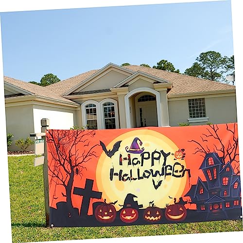 BESTOYARD Banner De Halloween Decoração De Halloween Pano De Fundo De Halloween Decoração De Festa D