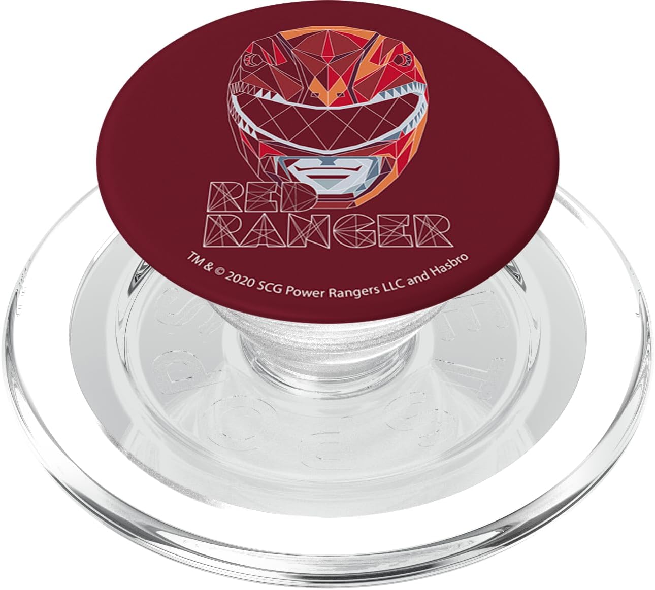Power Rangers Red Ranger Polygon PopSockets MagSafe PopGrip for iPhone