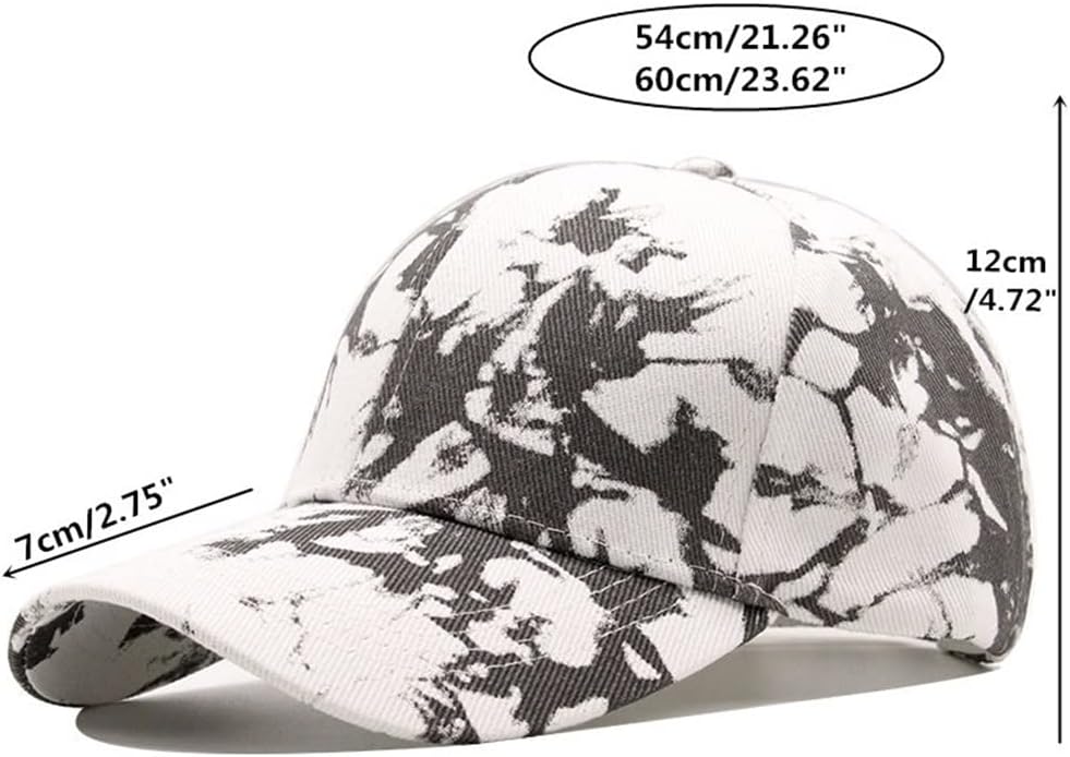 Tie Dye Baseball Cap Men's and Women's Trend Duck Spring and Outdoor Casual Sun Shade Hat