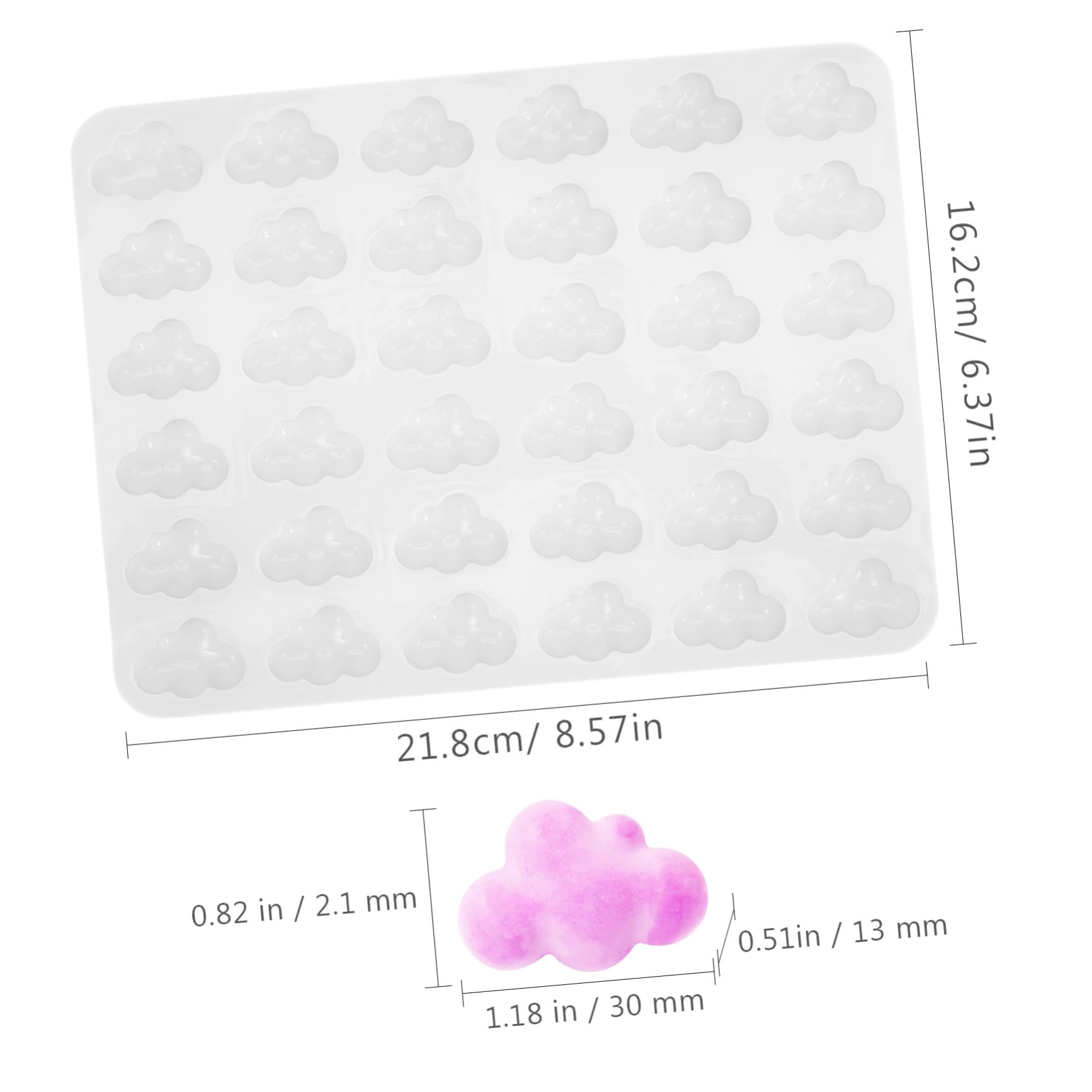 Abaodam 5pièces Moule Réutilisable Pour Bonbons Et Gelées Accessoire Multi-fonction Pour Gâteaux Et Pour Boulangeries Et Fêtes