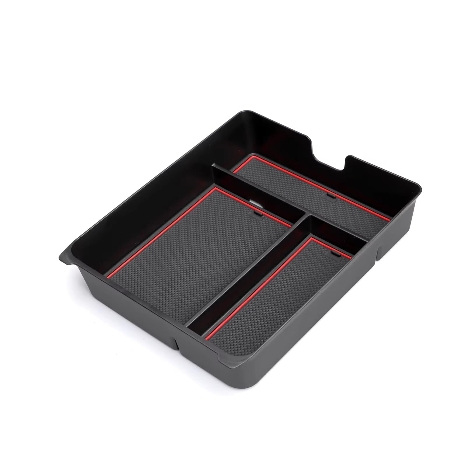 SZTMYVUW Interior Storage Box Compatible With Pilot 2023 2024 Center Console Armrest Storage Box Car Tray Organizers Accessories Tidying(Red)