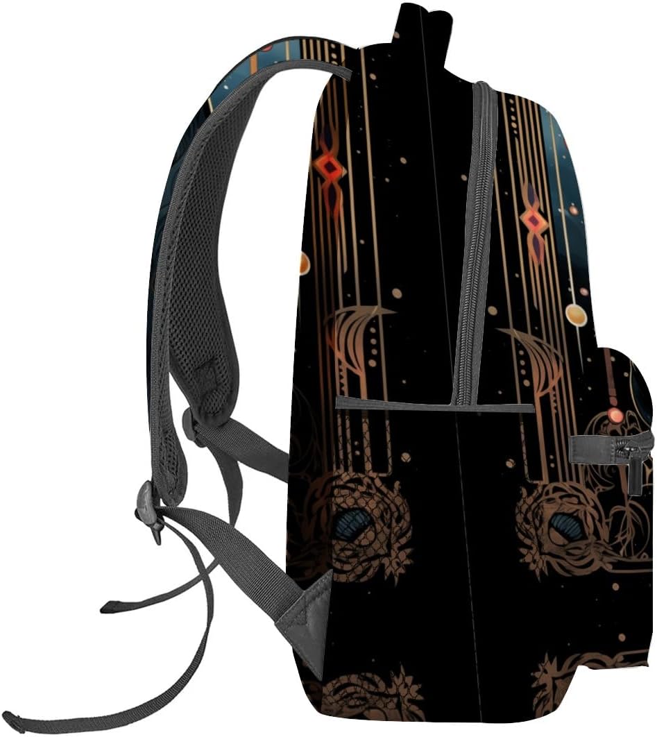 Mystical Black Cat Backpack Travel Backpacks Laptop Rucksack,School Bookbag for Women Kids Boys Girls,Animal Back Pack Accessories Bags,Ideal Gifts for Work, Outdoor Adventures