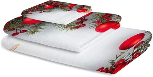 Miniatura 2 de Toallas suaves de 3 piezas para baño, juego de toallas de poliéster de alta calidad, absorbentes de secado rápido, toallas de baño de mano - Bolas