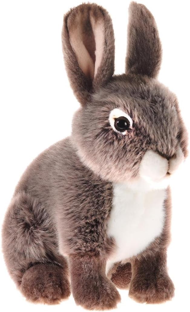 Conejo de peluche gris Heunec para la hora de dormir infantil 2