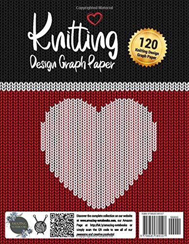 Knitting Design Graph Paper: Knitting Graph Paper Journal - 4:5 Ratio - Image 2