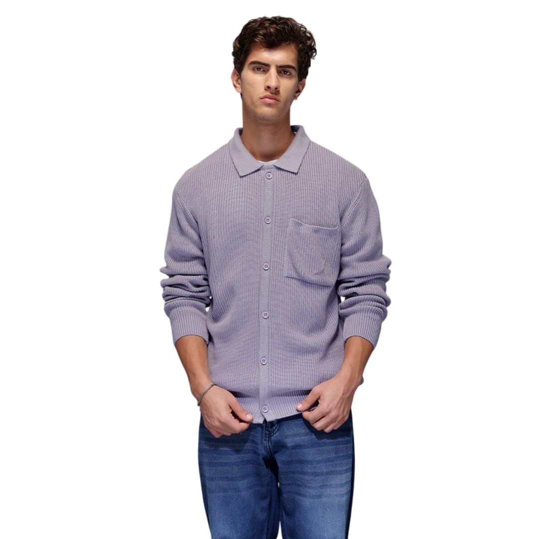 wrogn Men's Sweater | Solid | Slim Fit-picture-33