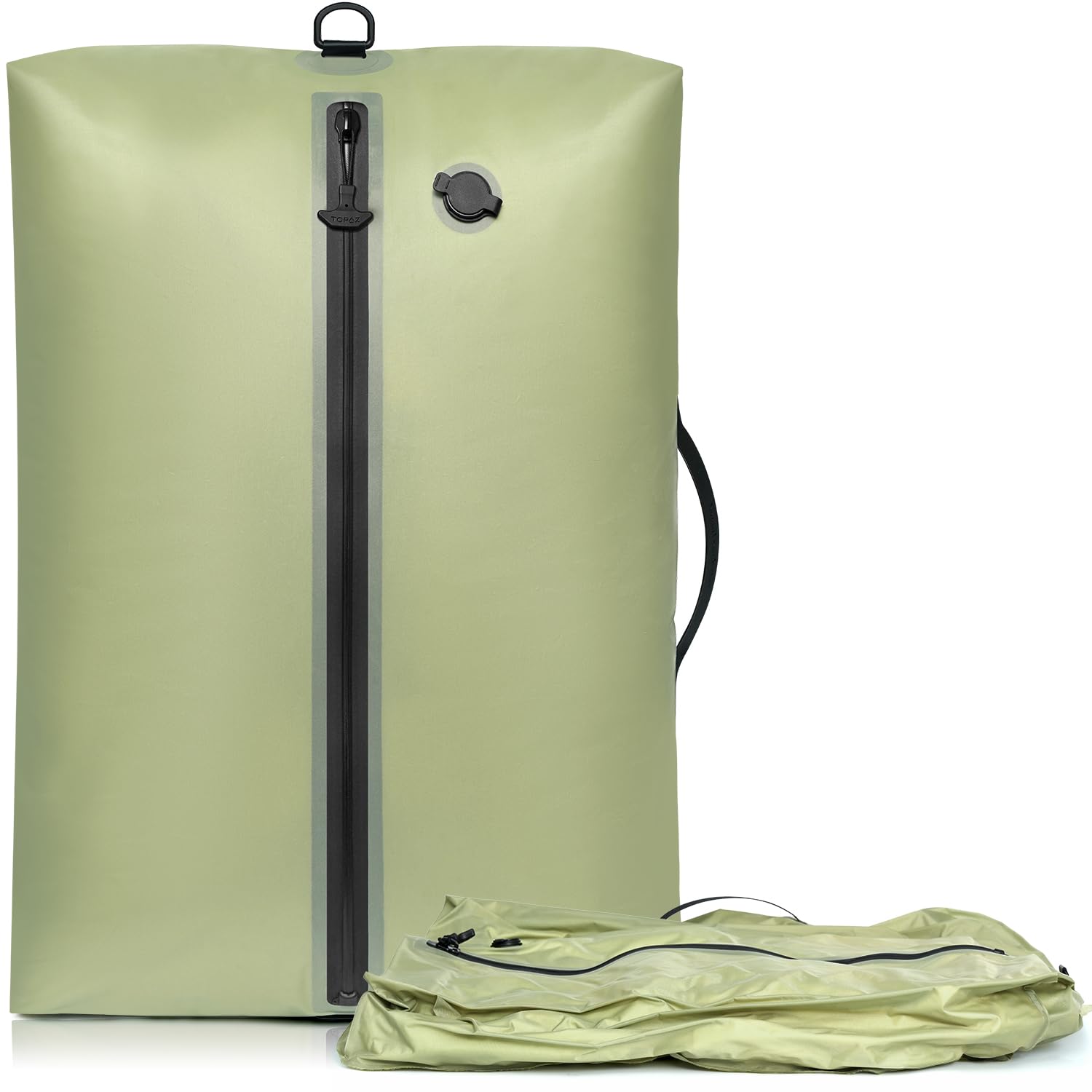 BAGAIL TPU Vacuum Bag for Travel, Reusable Compression Bag with IPX8 Waterproof Zipper, Save Space for Suitcase, Backpack and Carry on (Green,