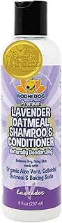 Organic Lavender Oatmeal Dog Shampoo and Conditioner | Hypoallergenic Conditioning Deodorizing Formula for Dogs Cats & Pet...