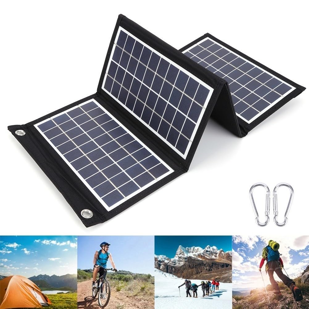 Panel Solar Plegable 21W Monocristalino USB Dual(EVA-4 Discount)
