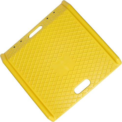 BISupply Rampa de bordillo portátil - Rampas para coche y motocicleta, 4.5 pulgadas, paquete de 1