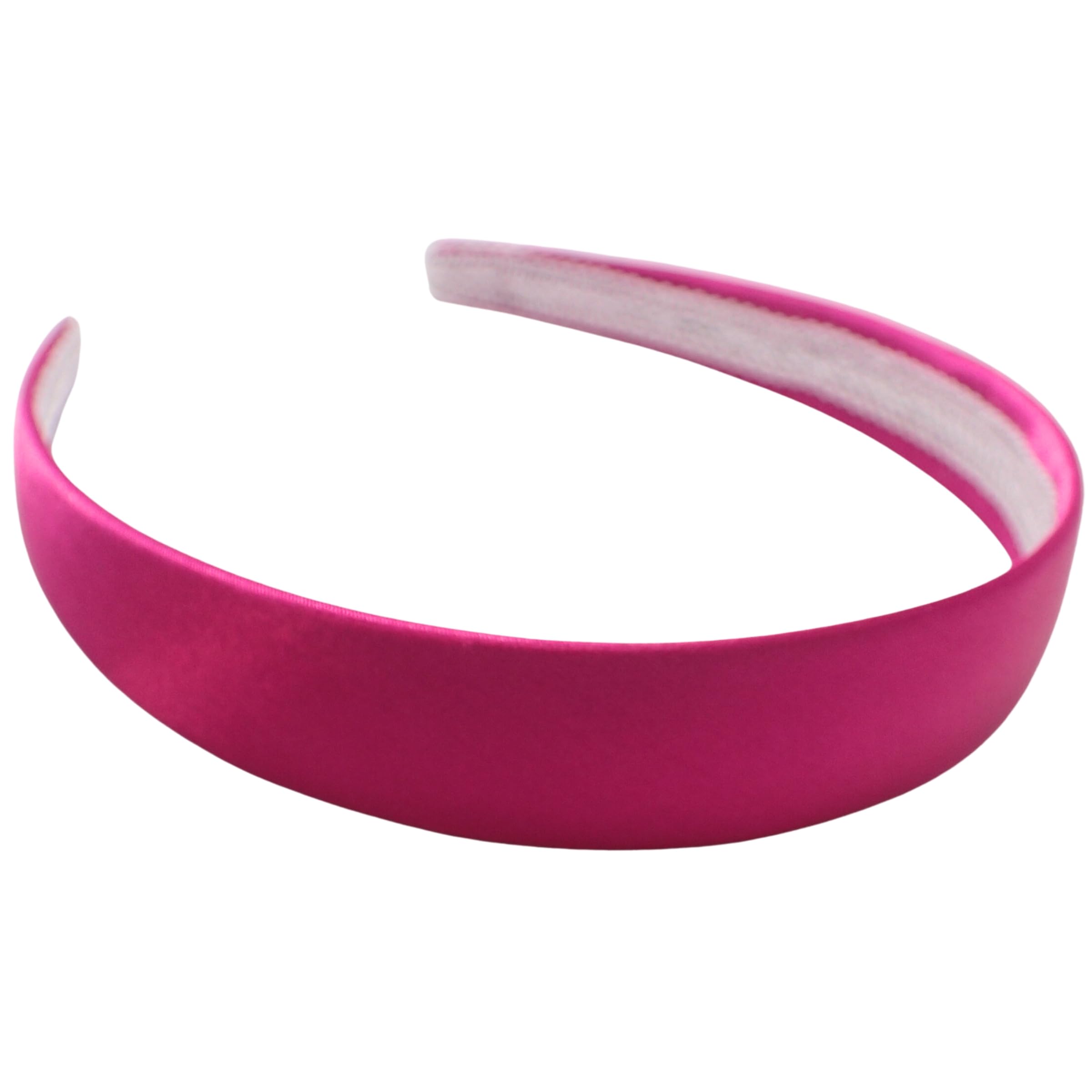 Topkids Accessories Satin Alice Headband Head Band Hairband Hair Band Women Adult Girls Kids School 60s 70s 80s Plain Aliceband 2 5cm 1 Thick Wide Hard Light Pink - View #5