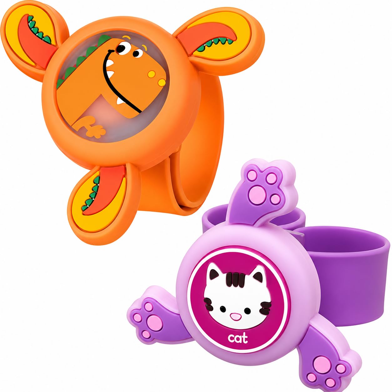 Rakhi for Kids Boy Girl Brother Set of 2 ,Cartoon LED Light Toy Little/Small Bro Slap Band Cartoon Wrist Band Bracelet with LED Light Up |Spinner Rakhi for Kids| Cute Children Favourite Rakhis for Rakshabandhan with Tikka Set,Rakshabandhan Greeting Card-image-9