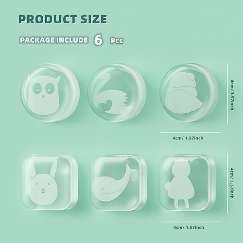 Miniatura 7 de Protector de pared autoadhesivo para manija de puerta, protector de pared de animales, protector de pared, almohadillas de goma para choques,