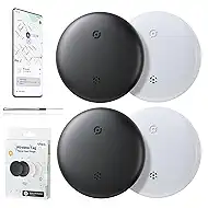 Air Tag for Android Smart Tracker Tags [4 Pack] – Bluetooth Item Finders Compatible with Google Find My Device | No Subscription, Loud Alert, Waterproof, Long Battery for Keys, Pets, Wallet