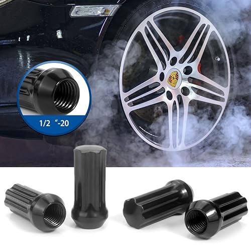 Miniatura 5 de GAsupply 20 tuercas de 12-20 de 120 de extremo cerrado, juego de tuercas de espiga de bellota de 34 pulgadas hexagonal cónico asiento 60 grados con