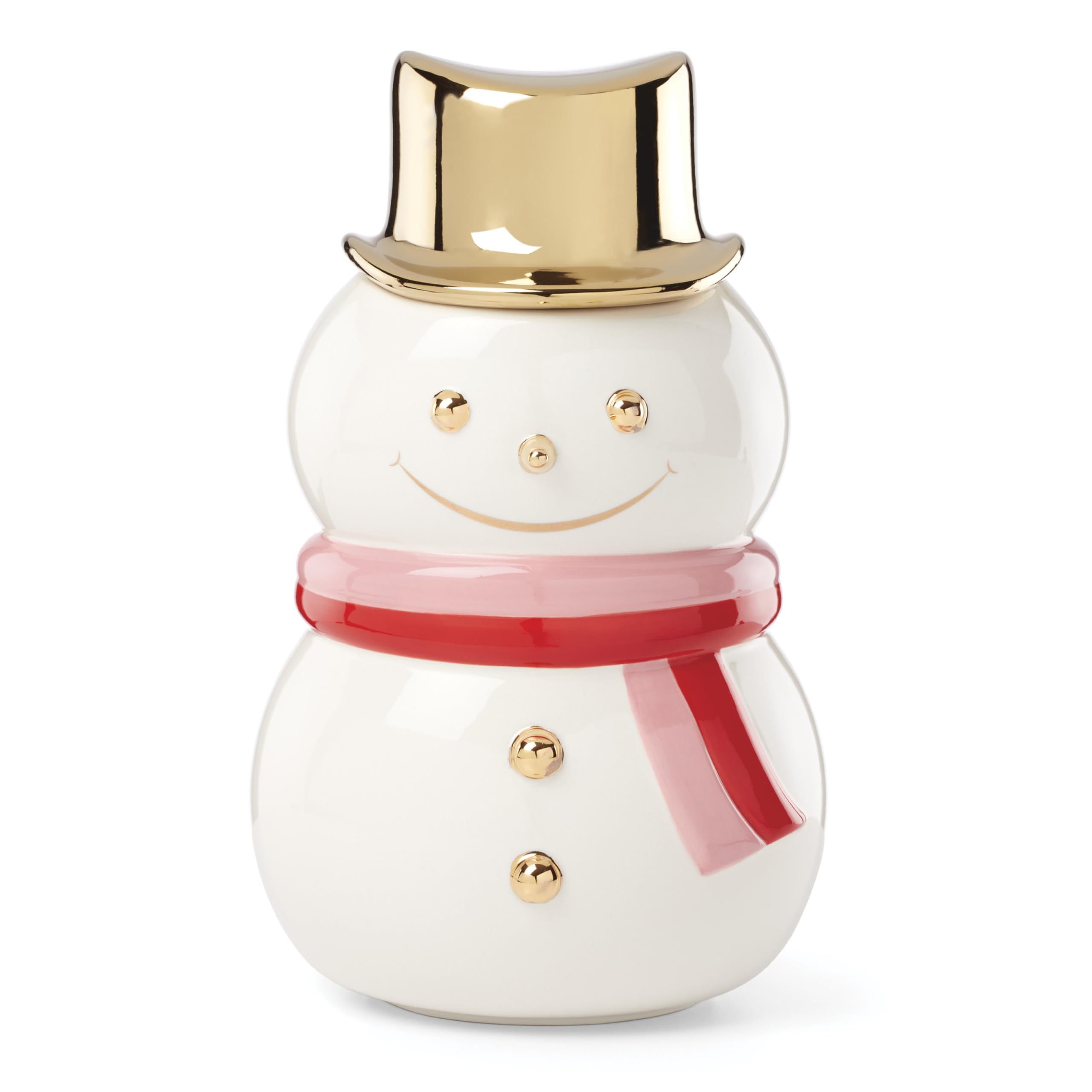 kate spade new york Be Jolly Snowman Christmas Cookie Jar, Candy Dish