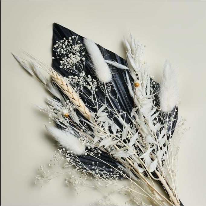 LYBA MOULDS Black Widow Palm Leaf Dried Flower Bouquet-image-10