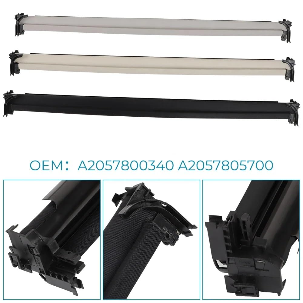 Parasole Auto Per Mercedes Per Benz Classe C W205 Per GLC X253 2014-2020 Auto Panorama Tetto Apribile Parasole Copertura Tenda Montaggio Tendine parasole auto