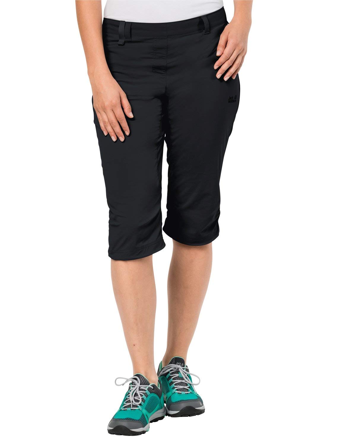 Jack Wolfskin Jack Wolfskin ACTIVATE LIGHT 3/4 PANTS Elastisch Atmungsaktiv Wasserabweisend Outdoor Softshell Hose - Klasyczny Kobiety