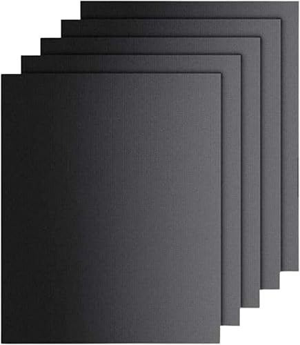 Paquete de 5 alfombrillas antiadherentes para parrilla y hornear reutilizables, fáciles de limpiar, para parrillas de gas, eléctricas, carbón,