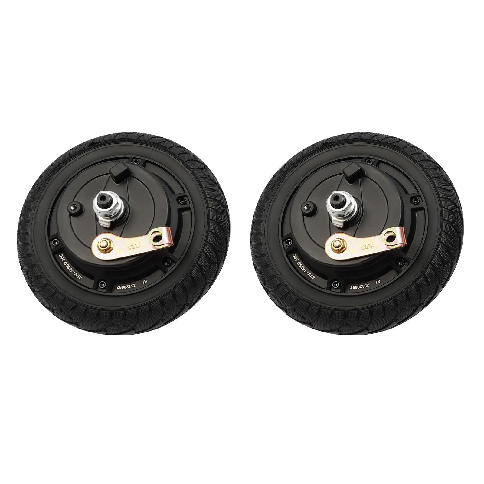 Motor de rueda de 8 pulgadas, kit de conversión de motor de 350W, kit de conversión de motor con marcha atrás, kit de conversión de motor eléctrico de CC de 24/36/48V, 740 rpm, interruptor de 3
