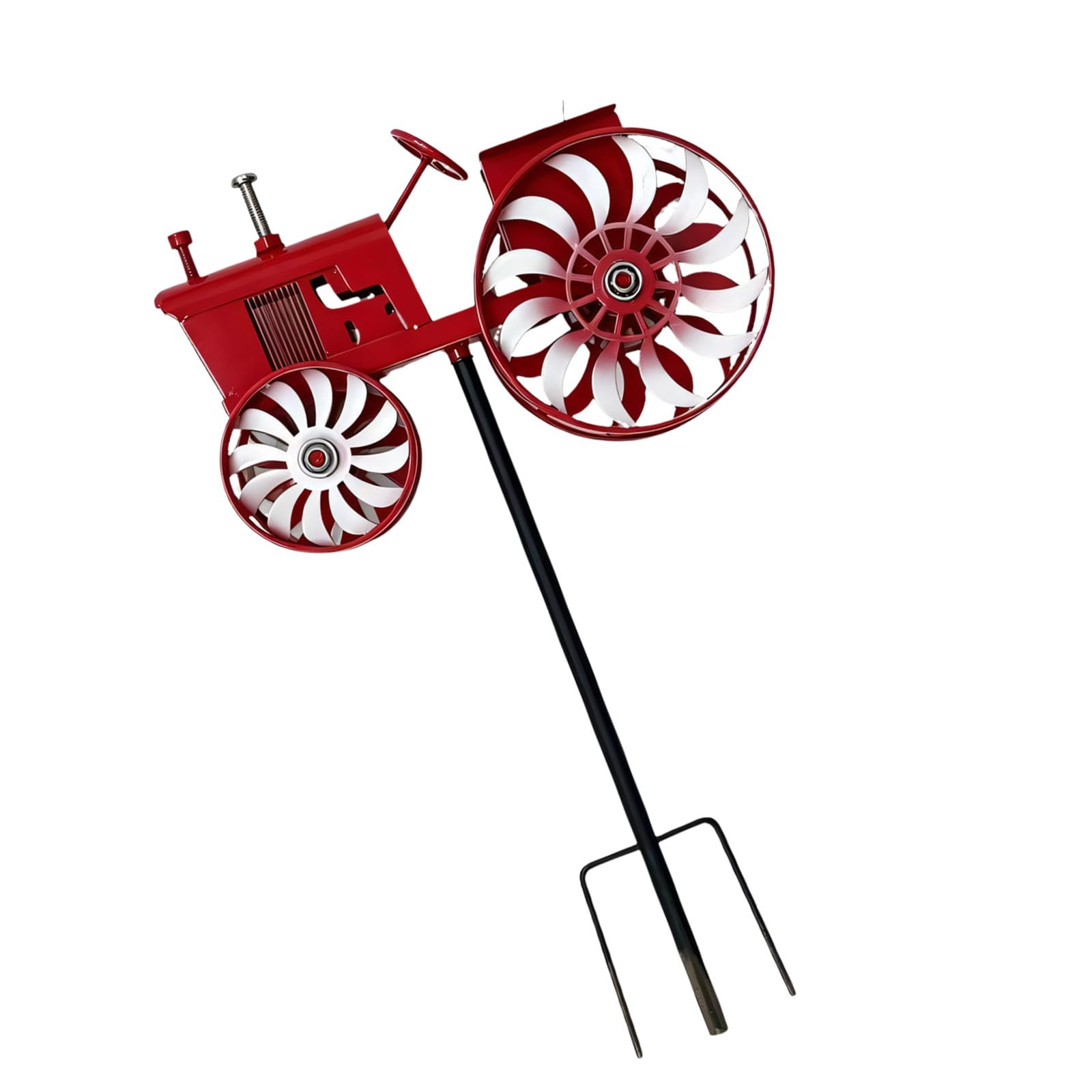 Tractors Windmill Stake with Rotating Wheel Outdoor Garden Decoration Garden Wind Spinner for Lawns and Yard Art Outdoor Windmill Stake