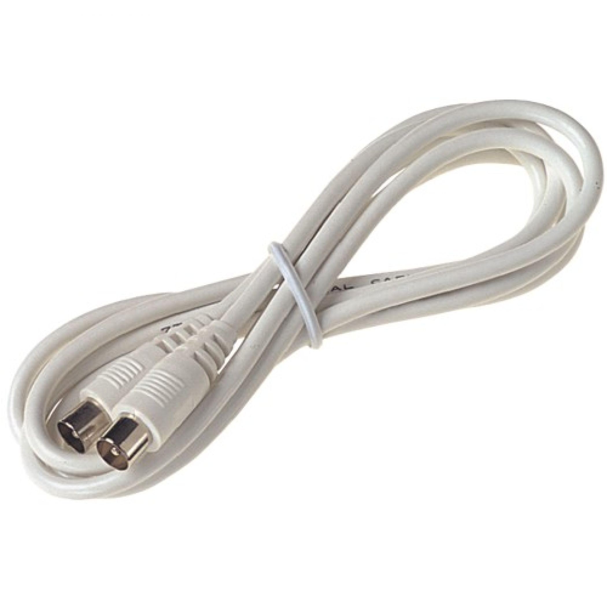 Dencon Tv Lead Coax Rf Fly Lead Male To Female Plug To Socket Aerial Cable 4m