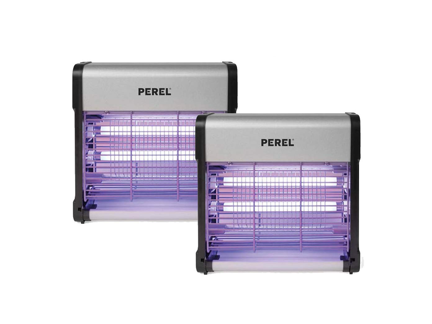 2er Set elektrische Stechmückenfallen Insektenvernichter mit UV Licht 2x 6W, Lampen für Räume jeweils 30m²