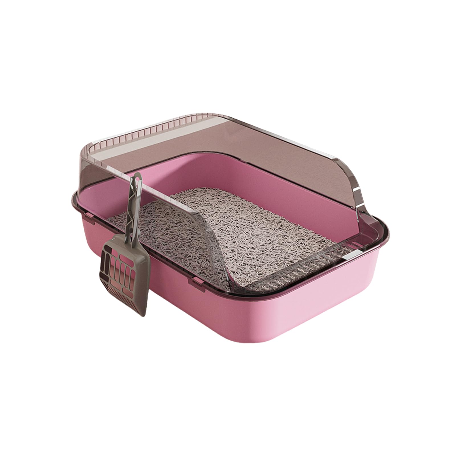 Semi Enclosed Cats Washroom Splash Proof Barriers Thickened Control Litter Box Home Use Litter Tray for Cats Cats Bathroom Container