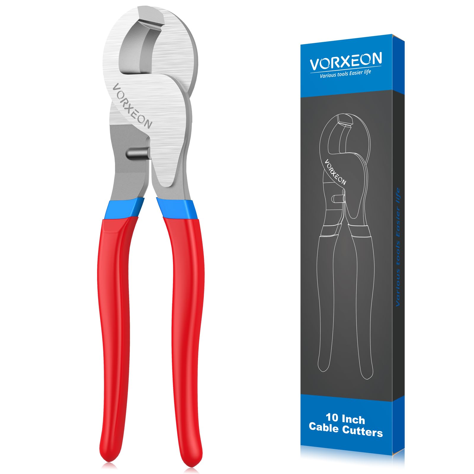 VORXEON 10-Inch Cable Cutter - Heavy Duty -8 VORXEON 10-Inch Cable Cutter - Heavy Duty -8