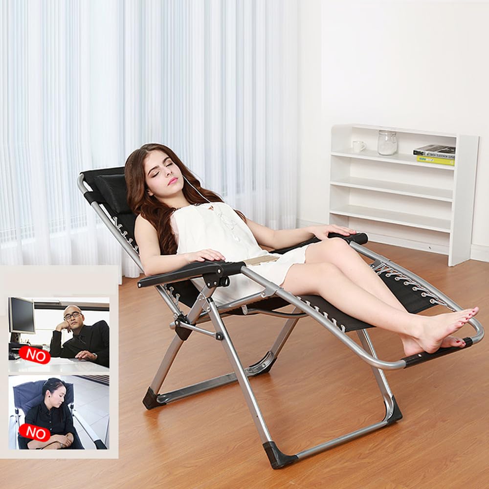 Pack-2 Tumbona Plegable para jardín, sin instalación, Tumbona de Relax con cojín, con Soporte para Bebidas, Transpirable, para Interior de jardín, sillas de Camping (Gris, 77cm)