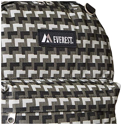 Everest Classic Pattern Backpack, Gray, One Size4