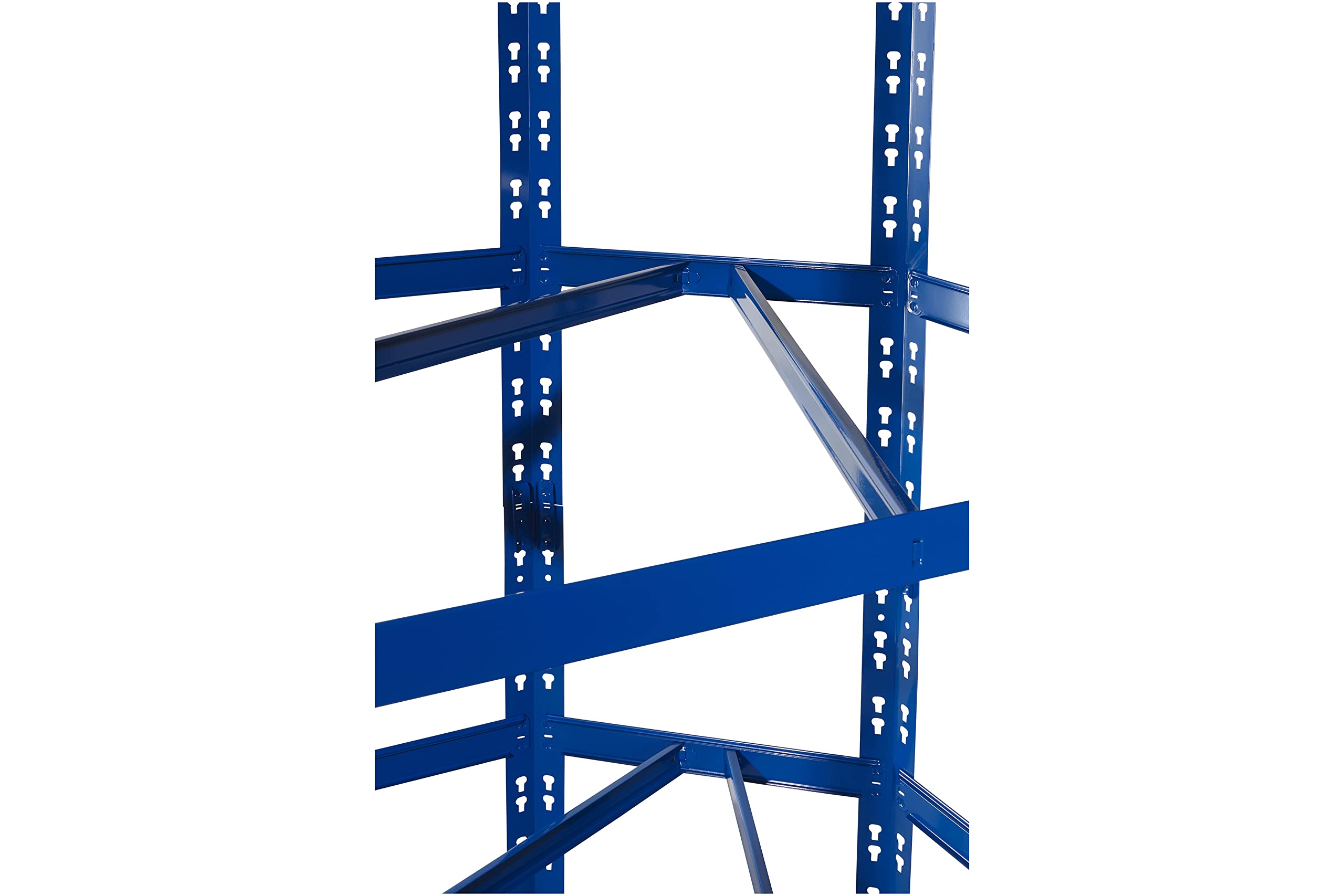 Callidus schwerlast Eckregal Rio für 60 cm Tiefe Regale | ✓ 179x90x90x60cm | ✓ blau | ✓ 4 Böden je max. 175 kg Tragkraft | ✓ Schwerlastregal Metallregal Lagerregal Kellerregal Werkstattregal