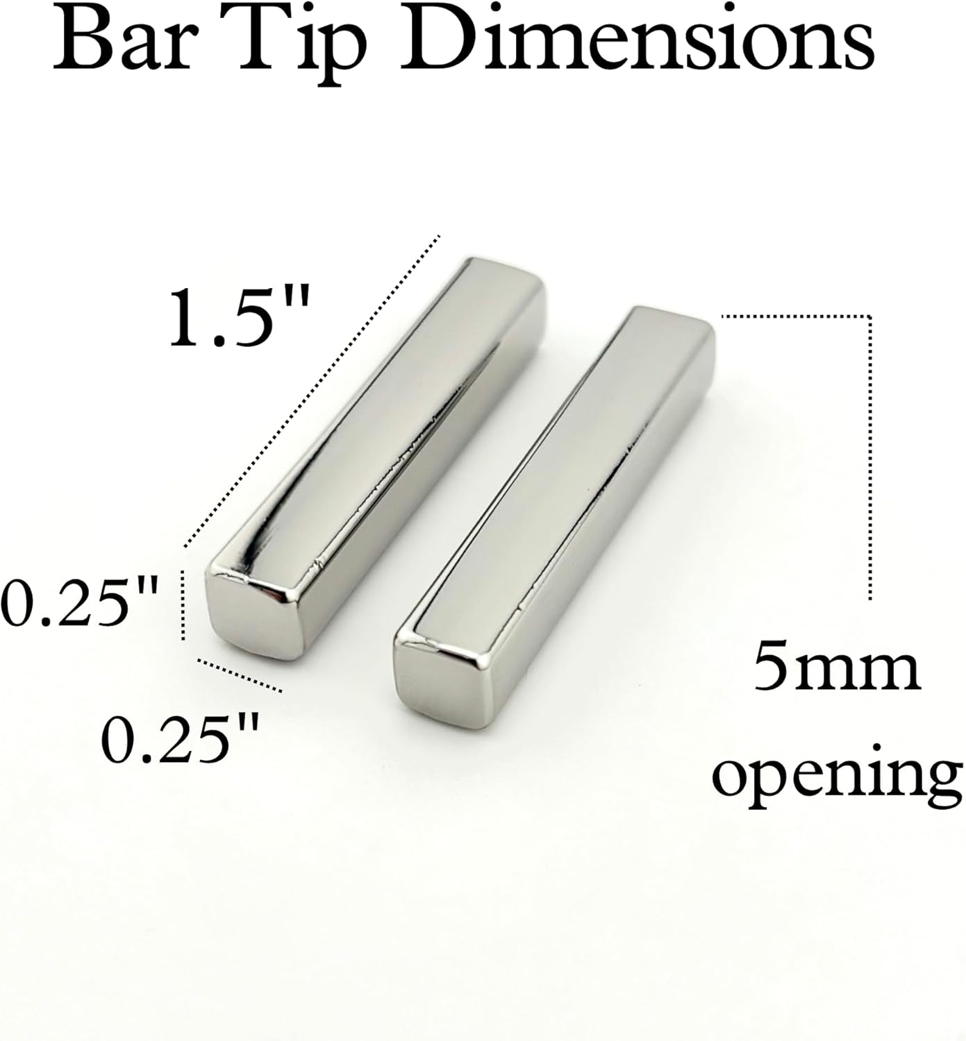 Bar Bolo Tie Tips - Cord Ends for Bolo Tie Necklace and Other Jewerly Making.