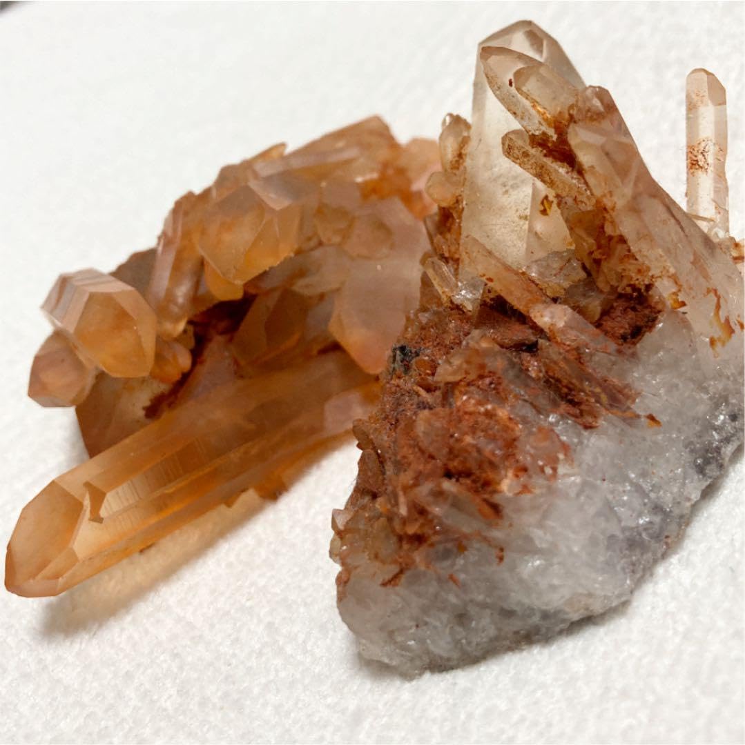 蜜柑水晶 タンジェリンクォーツ ２点 Amazon.co.jp: 蜜柑水晶 タンジェリンクォーツ 2点 : ファッション