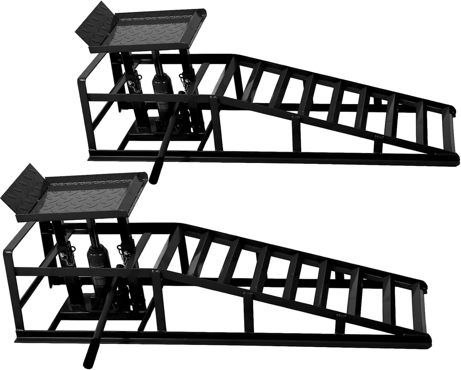 2 Packs Car Service Ramp Low Profile Car Lift Service Ramp Truck Trailer Garage 5 Tons 5T 10000lbs, Automotive Hydraulic Lift Repair Frame Lift, Height Hydraulic Vehicle Ramp (Black, 45) 2 Packs Car Service Ramp Low Profile Car Lift Service Ramp Truck Trailer Garage 5 Tons 5T 10000lbs, Automotive Hydraulic Lift Repair Frame Lift, Height Hydraulic Vehicle Ramp (Black, 45)