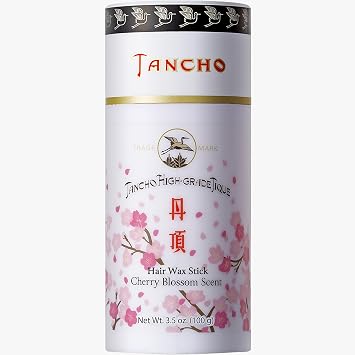 Gatsby Tancho Hair Styling Wax Stick Japanese Cherry Blossom Scent 3.5 ounce 100 grams All Hair Types, Special Edition High-Grade Plant-based Pomade Tique Mandom Japan