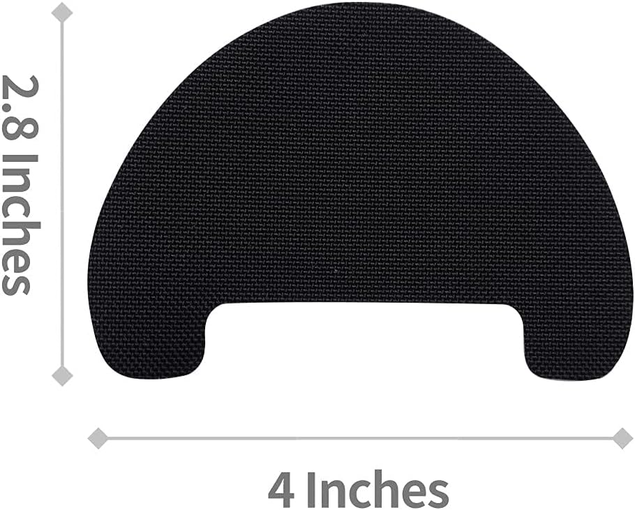 Shoe Hole Toebox Toeburst Blowout Prevention Repair Self Adhesive Patch Insert Crease Protectors Decreaser 2 Pairs (Black) : Health & Household