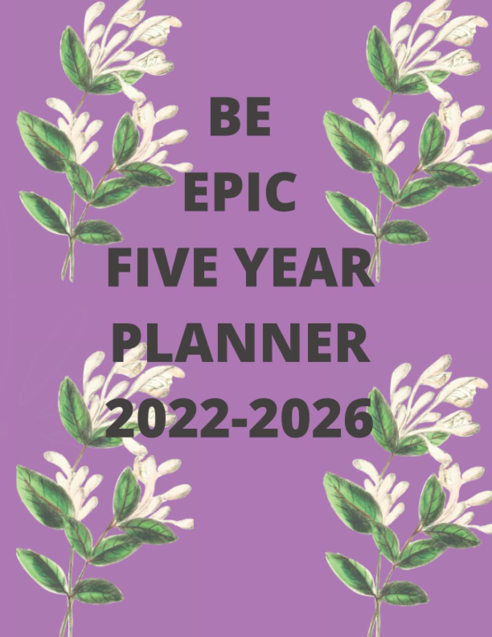 Be epic five year 2022-2026 notebook: Five years planner with monthly calendars,business notebook to help you make your goals & achieve it (100 pages 8.5*11 inches).