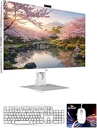 Computador All in One 23.8" Full HD Intel Core i7-7500U, 16GB RAM, SSD M.2 256GB, Wi-Fi Dual Band, Windows 11 Pro e Saídas HDMI/VGA com Teclado e Mouse - Grasep