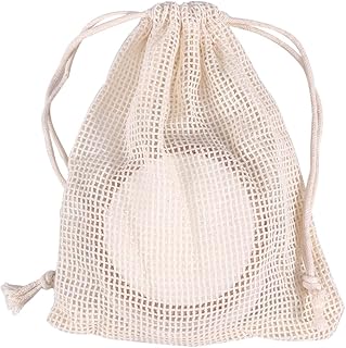HONMEET 9 Peças 3 Rodadas De Algodão Com Saco Almofadas De Algodão Reutilizáveis Tecido Facial De Algodão Rodadas De Algodão Almofada De Limpeza Facial Almofadas Faciais De Bambu